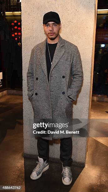 Joel Compass attends the Levi's¨ Lot 700 London Launch Event on September 16, 2015 in London, England.