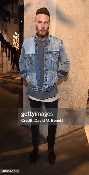 Billy Huxley attends the Levi's¨ Lot 700 London Launch Event on September 16, 2015 in London, England.