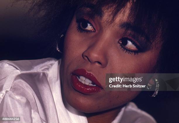 Jazz Singer Dee Dee Bridgewater performing in 1987.