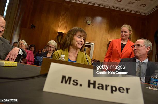 Valerie Harper attends the The Fight Against Cancer: Challenges, Progress, and Promise Senate Hearing at Dirksen Senate Office Building on May 7,...