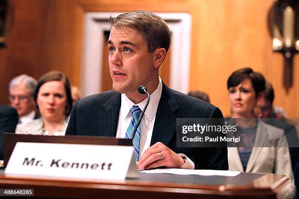 Chip Kennett, advocate and cancer survivor, testifies at the The Fight Against Cancer: Challenges, Progress, and Promise Senate Hearing at Dirksen...