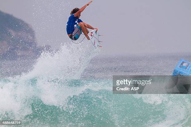 Matt WIlkinson of Australia surfs during Round 1 of the Billabong Rio Pro on May 7, 2014 in Rio de Janeiro, Brazil.