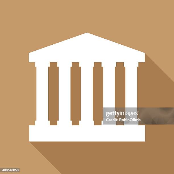 bildbanksillustrationer, clip art samt tecknat material och ikoner med court house icon - parthenon aten