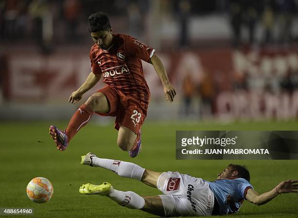 Argentina's Independiente forward Matias Pisano vies for the ball News  Photo - Getty Images
