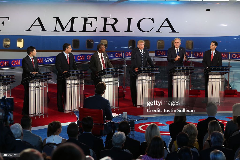 Republican Candidates Take Part In Debates At Reagan Library In Simi Valley