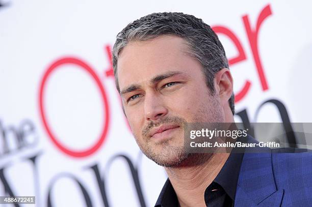 Actor Taylor Kinney arrives at the Los Angeles premiere of 'The Other Woman' at Regency Village Theatre on April 21, 2014 in Westwood, California.