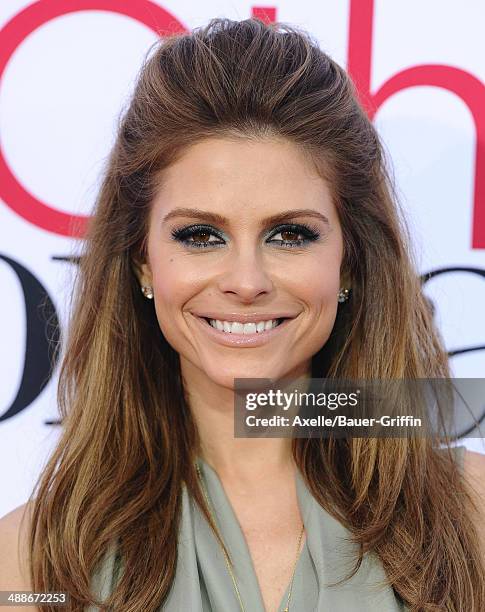 Personality Maria Menounos arrives at the Los Angeles premiere of 'The Other Woman' at Regency Village Theatre on April 21, 2014 in Westwood,...