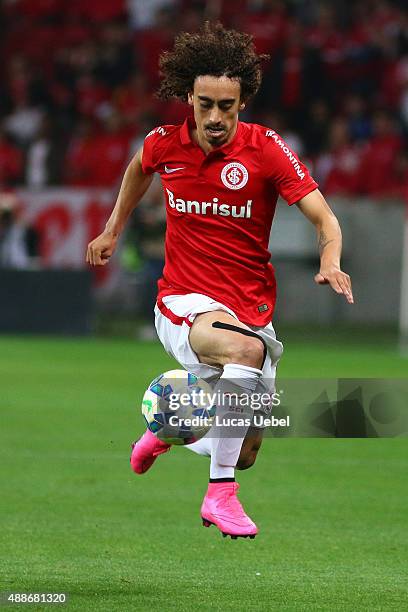 Valdivia of Internacional during the match between Internacional and Corinthians as part of Brasileirao Series A 2015, at Estadio Beira-Rio on...