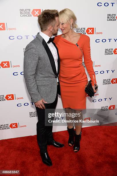 Singer Sarah Connor and Florian Fischer attend the 2014 Delete Blood Cancer Gala Honoring Evan Sohn and the Sohn Conference Foundation at Cipriani...