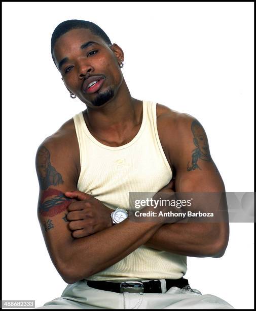Portrait of singer Raphael 'Tweety' Brown, of the music group Next, New York, late 1990s.