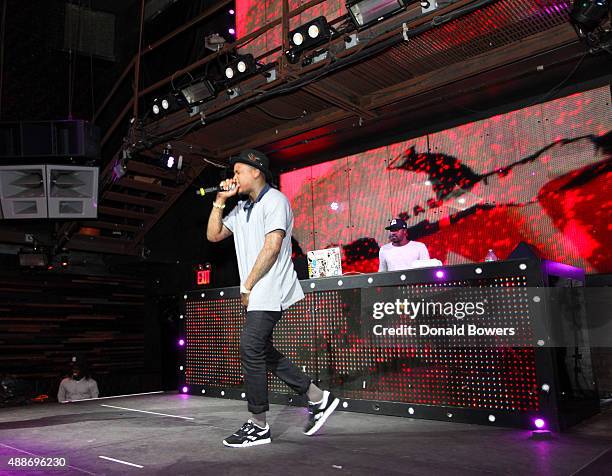 Performs during Reebok #girlswithgrit showcase at Marquee on September 16, 2015 in New York City.