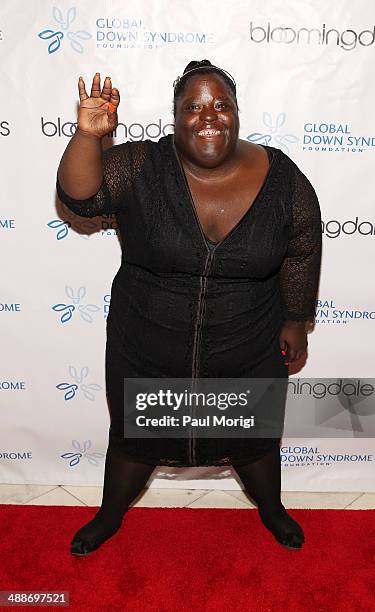 Global Down Syndrome Foundation Ambassador DeOndra Dixon poses for a photo at the 2014 Global Down Syndrome Foundations Be Beautiful Be Yourself DC...