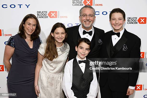 Evan Sohn and his family attend the 2014 Delete Blood Cancer Gala Honoring Evan Sohn and the Sohn Conference Foundation at Cipriani Wall Street on...