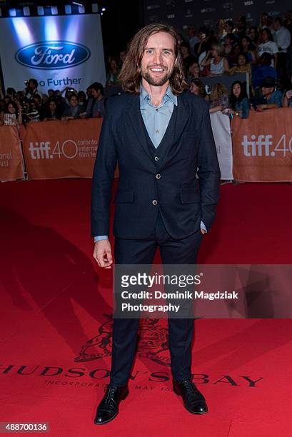 Actor Aaron Poole attends the 'Forsaken' premiere during the 2015 Toronto International Film Festival at Roy Thomson Hall on September 16, 2015 in...