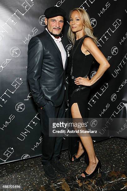 Phillip Bloch and Indira Cesarine attend The Untitled Magazine Celebrates The #GirlPower Issue at Haus on September 16, 2015 in New York City.