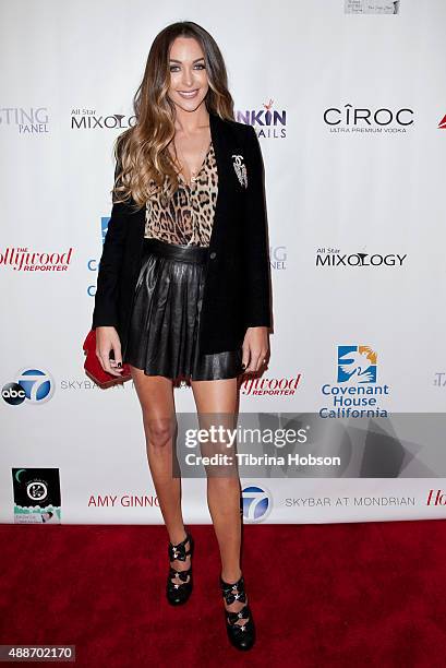 Courtney Sixx attends the 3rd annual All Star Mixology ompetition benefiting The Covenant House California at SkyBar at the Mondrian Los Angeles on...