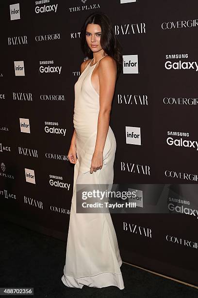 Model Kendall Jenner attends the 2015 Harper ICONS Party at The Plaza Hotel on September 16, 2015 in New York City.