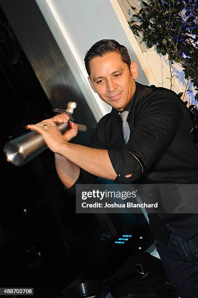 Atmosphere at the Third Annual All Star Mixology Competition at SkyBar at the Mondrian Los Angeles on September 16, 2015 in West Hollywood,...
