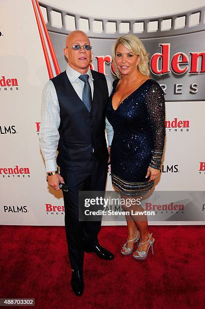 President and CEO of the Brenden Theatre Corp. Johnny Brenden and producer/director of "The Perfect Physique" Kandice King attend the premiere of the...