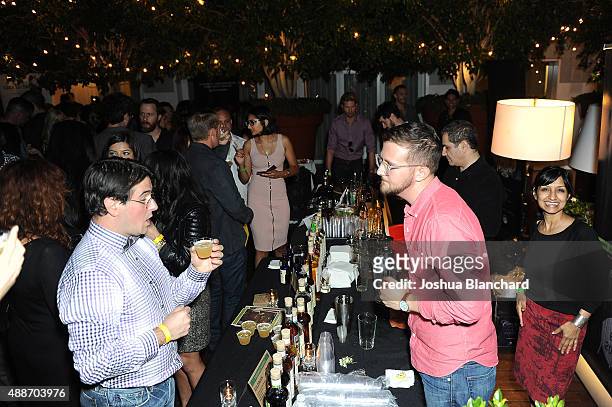 Atmosphere at the Third Annual All Star Mixology Competition at SkyBar at the Mondrian Los Angeles on September 16, 2015 in West Hollywood,...