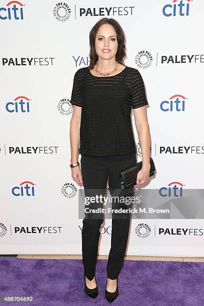 Actress Jorja Fox attends The Paley Center for Media's PaleyFest 2015 Fall TV Preview "CSI" Farewell Salute at The Paley Center for Media on...