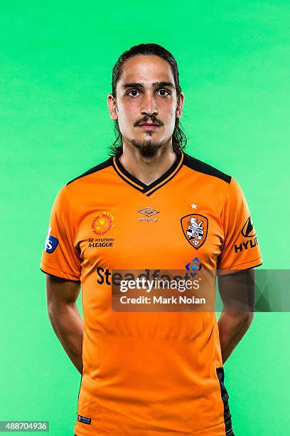 Jerome Polenz poses during the Brisbane Roar A-League headshots session at Fox Sports Studios on September 17, 2015 in Sydney, Australia.