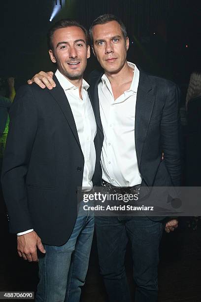 Giovanni Masoni and Davide Bolis attend The Untitled Magazine Celebrates The #GirlPower Issue at Haus on September 16, 2015 in New York City.