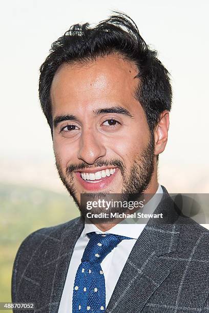 Moti Ankari attends Natalie Zfat's New York Fashion Week portrait studio at Park Lane Hotel on September 16, 2015 in New York City.