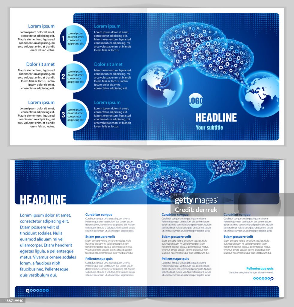 Communication Technology Graphics Design Graphic Design Template Communications Technology High-Res Vector ...