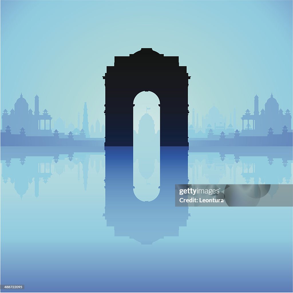 Portão da Índia (concluir, detalhada amovível edifícios