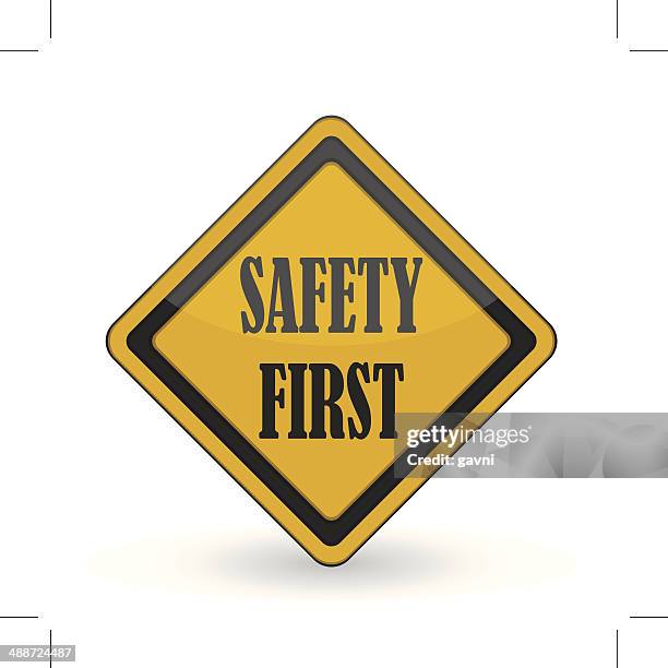 safety first - safety first stock illustrations