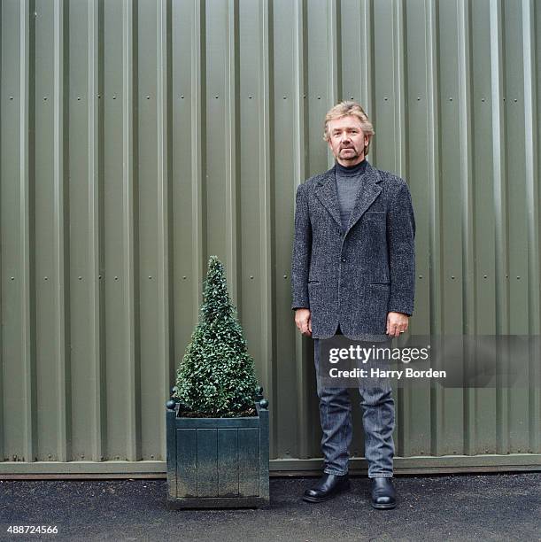 Tv presenter and producer Noel Edmonds is photographed for the Independent on October 28, 1999 in Dartmoor, England.