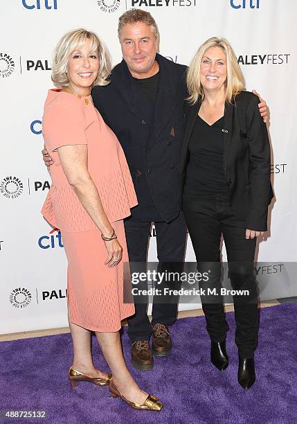 Ann Donahue Co-Creator/Executive Producer, actor William Petersen, and Carol Mendelsohn attend The Paley Center for Media's PaleyFest 2015 Fall TV...