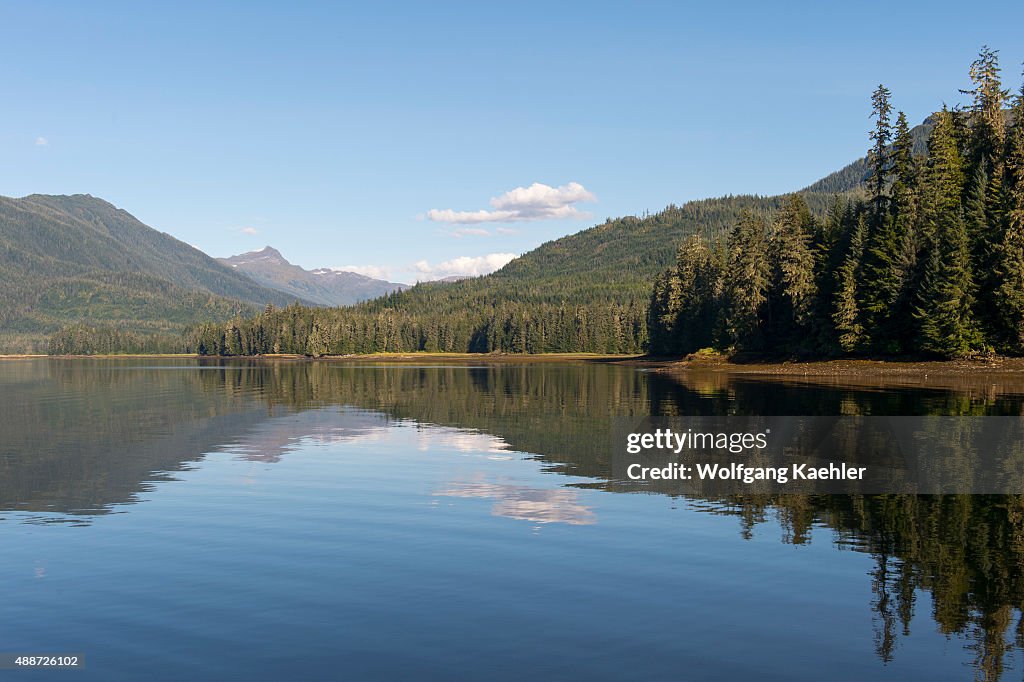 View of Hobart Bay off Stephens Passage in Tongass National...