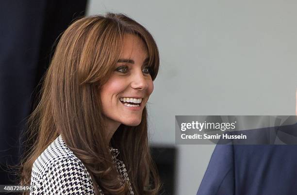 Catherine, Duchess of Cambridge visits the Anna Freud Centre on September 17, 2015 in London, England.