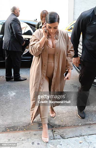 Kim Kashian is seen Soho on September 16, 2015 in New York City.