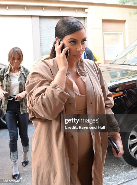 Kim Kashian is seen Soho on September 16, 2015 in New York City.