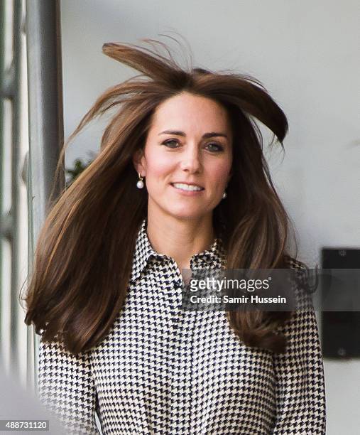 Catherine, Duchess of Cambridge visits the Anna Freud Centre on September 17, 2015 in London, England.