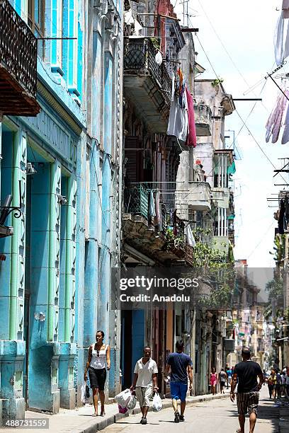 Cuba attracts attention of tourists with it's coffe, music, cheroot,rum, old American cars and regions rank as World Culture Heritage in Havana, Cuba...