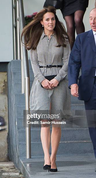 Catherine, Duchess of Cambridge visits the Anna Freud Centre on September 17, 2015 in London, England.