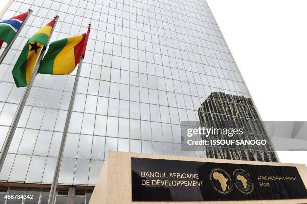 Photo show the African Development Bank headquarter in Abidjan on September 17, 2015. AFP PHOTO / ISSOUF SANOGO