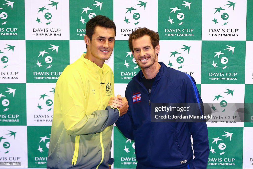 Great Britain v Australia Davis Cup Semi Final 2015 - Previews