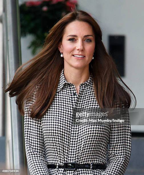 Catherine, Duchess of Cambridge visits the Anna Freud Centre on September 17, 2015 in London, England. The visit was for the Duchess to see how the...