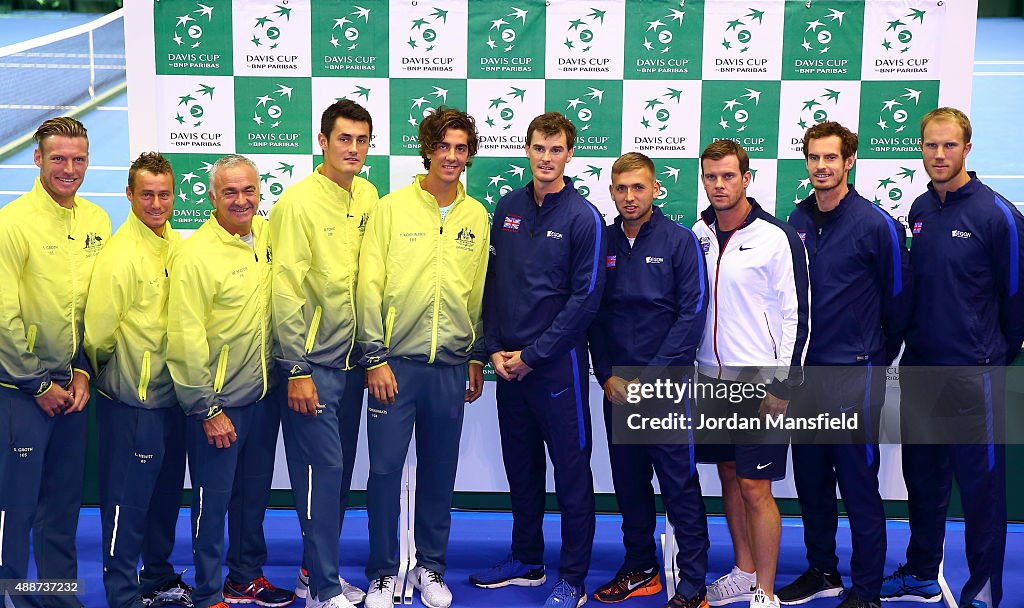 Great Britain v Australia Davis Cup Semi Final 2015 - Previews