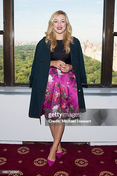 Rachel Martino attends Natalie Zfat's New York Fashion Week portrait studio at Park Lane Hotel on September 16, 2015 in New York City.