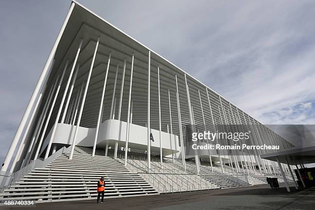 Matmut Stadium ahead Europa League game against FC Girondins de Bordeaux and Liverpool FC on September 17, 2015 in Bordeaux, France.