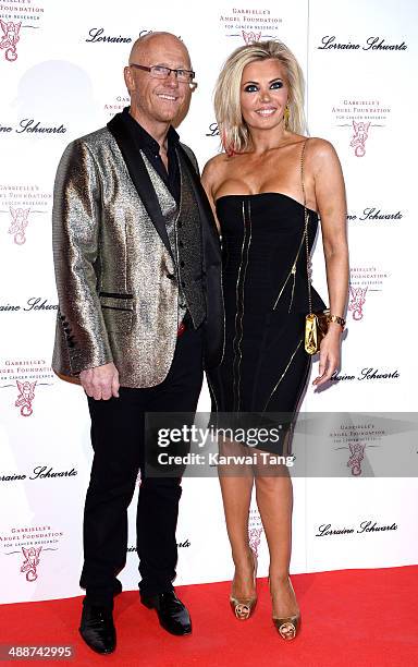 John Caudwell and Claire Johnson attend Gabrielle's Gala at Old Billingsgate Market on May 7, 2014 in London, England. Gabrielle's Gala is an annual...