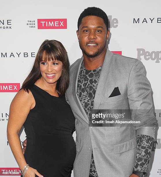Actor Pooch Hall and wife, Linda Hall, attend People's 'One To Watch' Event at Ysabel on September 16, 2015 in West Hollywood, California.