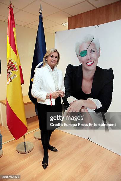 Mother of Maria de Villota, Isabel Comba attends the 'Maria de Villota Legacy' presentation at the Consejo Superior de Deportes on May 7, 2014 in...