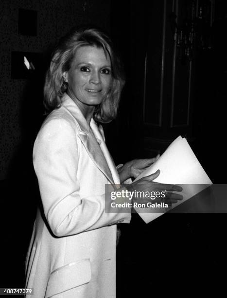 Angie Dickinson attends Eighth Annual American Film Institute Lifetime Achievement Awards Honoring James Stewart on February 28, 1980 at the Beverly...